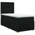 vidaXL Postelja boxspring z vzmetnico Črna 100 x 200 cm Blago