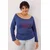 Trendyol Curve Ženska bluza Tbbaw26Af00048, Tamnoplava