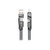 FORCELL Kabel 4 v 1 USB-C/USB-A na USB-C/Lightning Forcell F-Energy QC PD 3A 60 W, 1 m, C241, krom