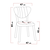 HANAH HOME Set Trpezarijski sto i 4 stolice Elma Navy Blue Black