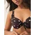 Next Bikini zgornji del temno rjava/bela