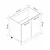 Hanah Home kuhinjski element Minar 7981, 120 cm, beli