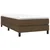 Vidaxl Box spring postelja z vzmetnico temno rjava 100x200 cm blago