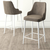 HANAH HOME Set 4 barske stolice Enox Cappuccino White