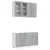 Kuhinjska jedinica LYON 4 pcs Siva Sonoma Konstruirano drvo