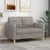 Vidaxl Dvosed taupe 120 cm blago