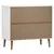 Komoda MOLDE bijela 90 x 40 x 80 cm od masivne borovine