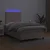 Vidaxl Box spring postelja z vzmetnico LED kapučino 120x200 cm