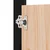 Vanjska kuhinjska vrata MEPPEL 2 kom crna 50x9x82 cm masivna borovina