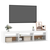 Den TV omarica z LED lučkami bela 180x35x40 cm