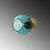 Opviq Zidna lampa Benek-15-14402, 15x18x15cm, IP20, Zlatna boje