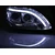 OEM Kristalni LED farovi Mercedes W220 S-Class, 2002-2005, Hrom