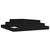 Sadilica crna 110x110x27 cm od masivne borovine