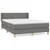 Vidaxl Box spring posteljni z vzmetnico temno siv 140x190 cm blago