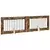Vrata za pse s postoljem 2 pcs Dimljeni hrast 100 x 60 cm