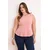 Trendyol Curve Ženska bluza Tbbss26Af00078, Roze