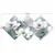 Wallity slika 4MDF1608769768, 60x115 cm, 4 dijela