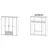 Boxxx omara ZA OBLAČILA, siva, hrast artisan