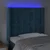 Vidaxl LED posteljno vzglavje temno modro 83x16x118/128 cm žamet
