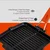 Grill pan, cast iron, 21x21 cm, Orange handle - LAVA