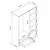 Hanah Home ormar Ruby 20401, 135 cm, Derin Sepet