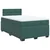 VIDAXL Box spring postelja z vzmetnico temno zelen 120x190 cm žamet