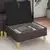 vidaXL Pouf s shrambnim prostorom Temno rjava Blago