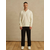 DAN FOX APPAREL Pulover Jaron off-bela