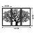 Wallity Zidna dekoracija Berceste 2, 103x66 cm, 1,2 mm, Crna