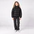 Guess PADDED HOODED LS JACKET W/ZIP Črna