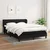 Vidaxl Box spring posteljni z vzmetnico črn 140x190 cm blago