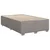Vidaxl Box spring postelja z vzmetnico taupe 120x190 cm blago