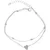 Zapestnica za noge Simple Love - Srebrna KP36650