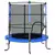shumee trampolin z okroglo mrežo 140x160 cm modra