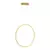 LED luster na sajli SATURNO LED/28W/230V O 50 cm IP44 zlatna