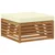 Set vanjskih sofa s jastukom 5 pcs Prirodna i krem Poliester