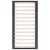 Vidaxl Posteljni okvir siv 75x190 cm trden les