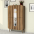 HANAH HOME Višenamenski ormar Mine Walnut White