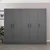Hanah home Ormar Kale 225x210x52cm Antracit