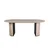 Venture Design Jedilna miza ovalna 75x200x90 cm bela