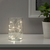 LEDFYR LED lanac s 12 svetala, u kući/na baterije srebrna
