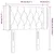 Vidaxl LED posteljno vzglavje črno 83x16x78/88 cm blago
