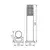 Kanlux 46204 - Spoljašnja lampa RADILO 1xGU10/11W/230V 50 cm IP44 crna