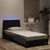 Okvir kreveta s LED-om bez madraca Hanko crni 80 x 200 cm baršunasti