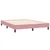 Vidaxl Box spring postelja z vzmetnico roza 140x210 cm žamet