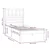 Vidaxl Posteljni okvir 90x190 cm trdna borovina