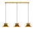 Opviq Luster Kure-40-Mr-722-2, 145x40x116cm, IP20, Zlatne boje