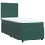 Vidaxl Box spring postelja z vzmetnico temno zelen 90x190 cm žamet