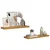Polica na zidu 2 pcs Bež 80 x 23,5 x 4 cm Konstruirano drvo
