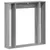 Okvir za kamin Siva Sonoma 100 x 20 x 100 cm Konstruirano drvo
